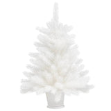 Artificial Christmas Tree Lifelike Needles White 65 cm - Front View