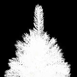 Artificial Christmas Tree Lifelike Needles White 180 cm - Side View