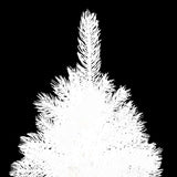Artificial Christmas Tree Lifelike Needles White 240 cm - Side View