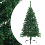 Artificial Half Christmas Tree with Stand Green 150 cm PVC