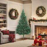 Artificial Half Christmas Tree with Stand Green 180 cm PVC - Side View