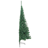 Artificial Half Christmas Tree with Stand Green 180 cm PVC - Rear View