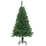 Artificial Christmas Tree with Thick Branches Green 150 cm PVC - Side View