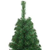 Artificial Christmas Tree with Thick Branches Green 150 cm PVC - Top-Down View