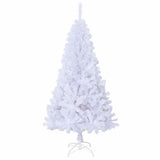 Artificial Christmas Tree with Thick Branches White 150 cm PVC - Side View