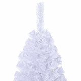 Artificial Christmas Tree with Thick Branches White 150 cm PVC - Top-Down View