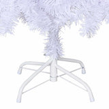 Artificial Christmas Tree with Thick Branches White 150 cm PVC - Rear View