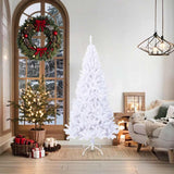 Artificial Christmas Tree with Thick Branches White 180 cm PVC - Front View