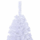 Artificial Christmas Tree with Thick Branches White 180 cm PVC - Top-Down View