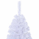 Artificial Christmas Tree with Thick Branches White 210 cm PVC - Top-Down View
