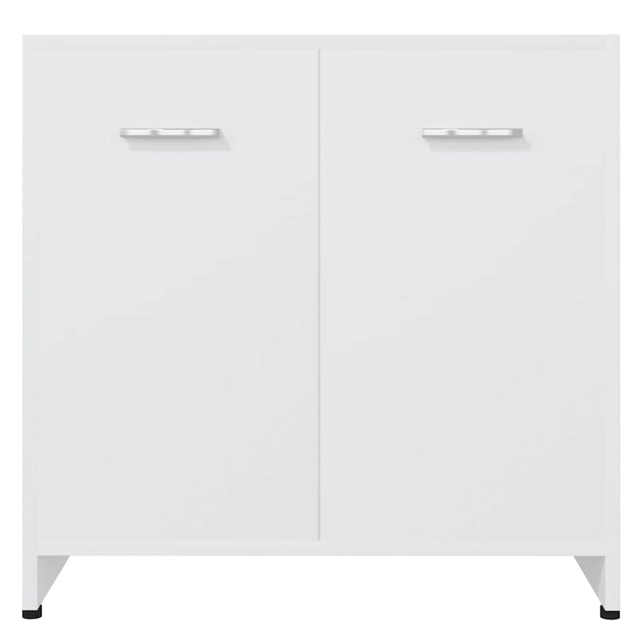 Bathroom Cabinet White 60x33x61 cm Engineered Wood
