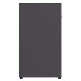 Bathroom Cabinet Grey 60x33x61 cm Engineered Wood