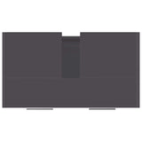 Bathroom Cabinet Grey 60x33x61 cm Engineered Wood