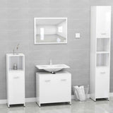Bathroom Cabinet High Gloss White 60x33x61 cm Engineered Wood - Extra Image