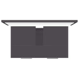 Bathroom Furniture Set Grey Engineered Wood - Close-Up Angle