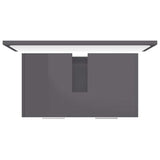 Bathroom Furniture Set High Gloss Grey Engineered Wood