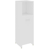 Bathroom Cabinet White 30x30x95 cm Engineered Wood - Front View