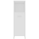 Bathroom Cabinet White 30x30x95 cm Engineered Wood - Rear View