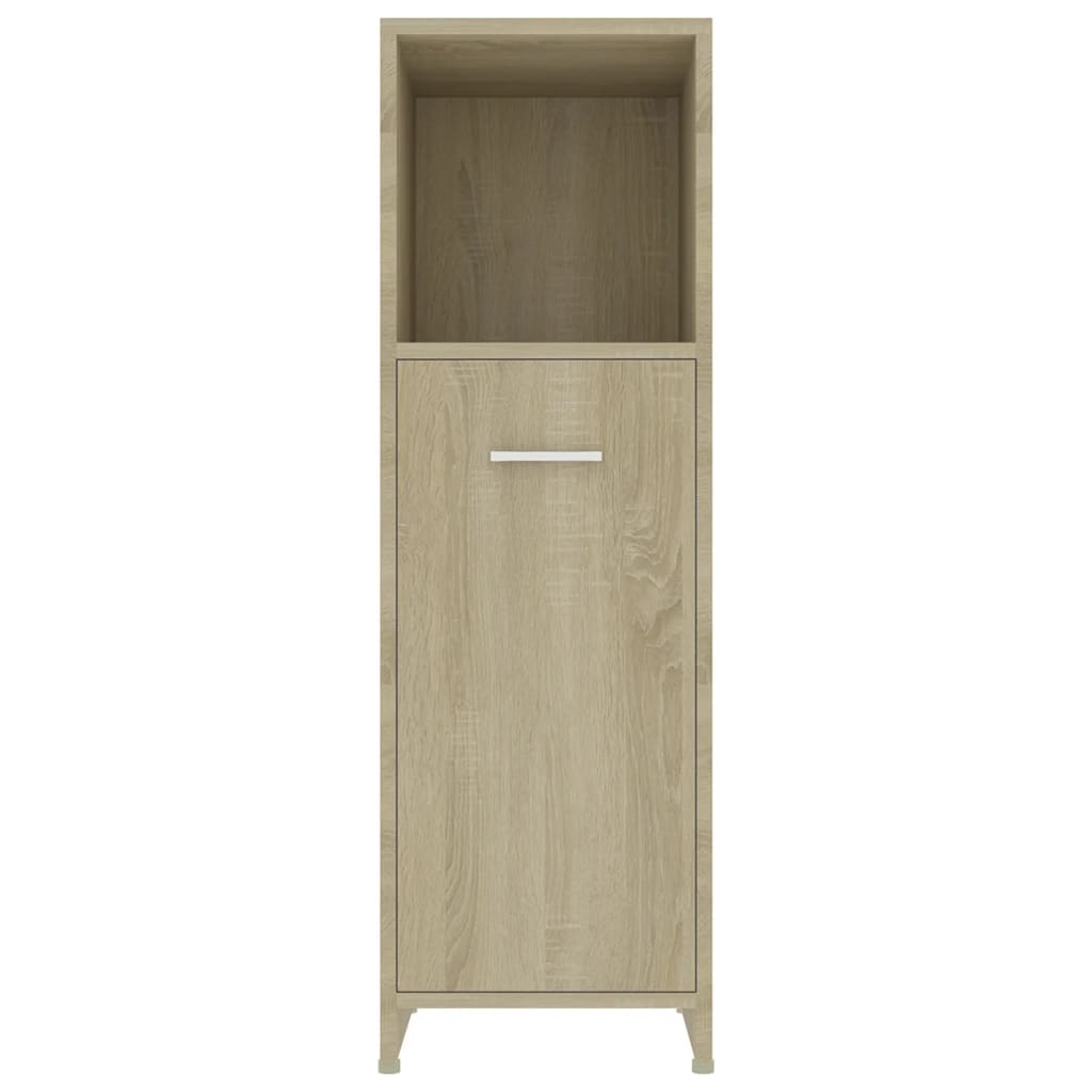 Bathroom Cabinet Sonoma Oak 30x30x95 cm Engineered Wood