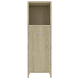 Bathroom Cabinet Sonoma Oak 30x30x95 cm Engineered Wood