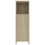 Bathroom Cabinet Sonoma Oak 30x30x95 cm Engineered Wood