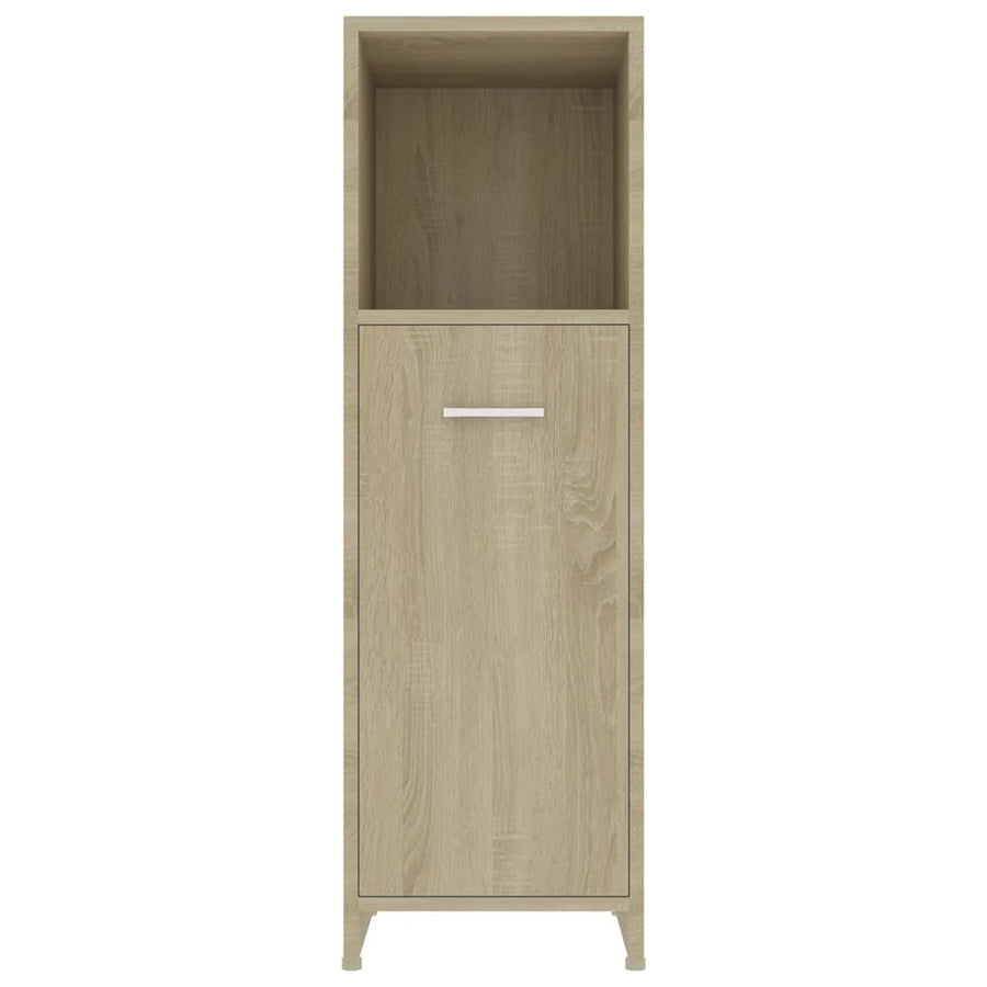 Bathroom Cabinet Sonoma Oak 30x30x95 cm Engineered Wood