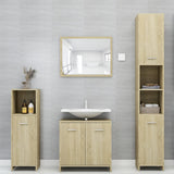 Bathroom Cabinet Sonoma Oak 30x30x95 cm Engineered Wood - Low Angle