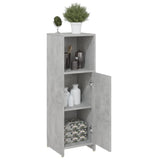 Bathroom Cabinet Concrete Grey 30x30x95 cm Engineered Wood - Top-Down View