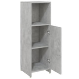 Bathroom Cabinet Concrete Grey 30x30x95 cm Engineered Wood - 45-Degree Angle