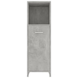 Bathroom Cabinet Concrete Grey 30x30x95 cm Engineered Wood - Rear View
