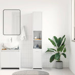Bathroom Cabinet White 30x30x183.5 cm Engineered Wood
