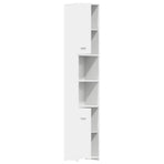 Bathroom Cabinet White 30x30x183.5 cm Engineered Wood