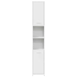 Bathroom Cabinet White 30x30x183.5 cm Engineered Wood