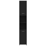 Bathroom Cabinet Black 30x30x183.5 cm Engineered Wood