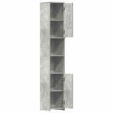Bathroom Cabinet Concrete Grey 30x30x183.5 cm Engineered Wood - 45-Degree Angle