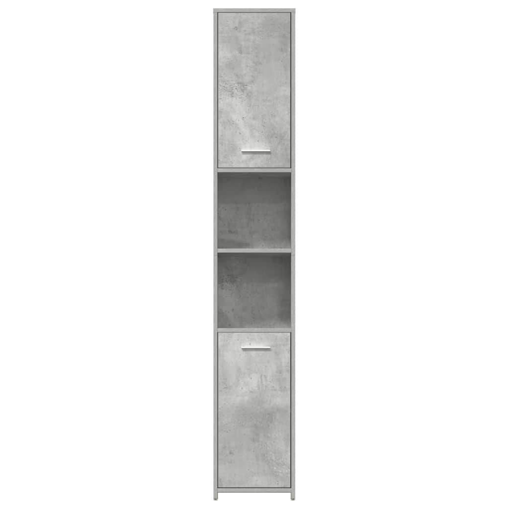 Bathroom Cabinet Concrete Grey 30x30x183.5 cm Engineered Wood