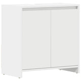 Bathroom Cabinet White 60x33x61 cm Engineered Wood - Front View