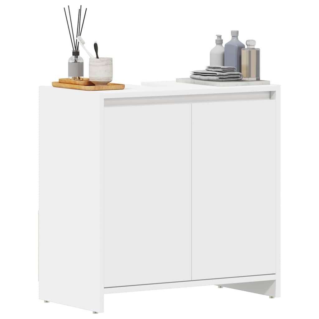 Bathroom Cabinet White 60x33x61 cm Engineered Wood