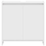 Bathroom Cabinet White 60x33x61 cm Engineered Wood