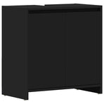 Bathroom Cabinet Black 60x33x60 cm Engineered Wood