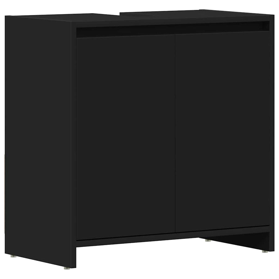 Bathroom Cabinet Black 60x33x60 cm Engineered Wood