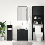 Bathroom Cabinet Black 60x33x60 cm Engineered Wood