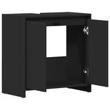 Bathroom Cabinet Black 60x33x61 cm Engineered Wood