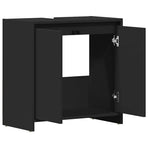 Bathroom Cabinet Black 60x33x60 cm Engineered Wood