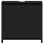 Bathroom Cabinet Black 60x33x60 cm Engineered Wood