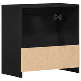 Bathroom Cabinet Black 60x33x61 cm Engineered Wood - Low Angle