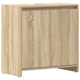 Bathroom Cabinet Sonoma Oak 60x33x61 cm Engineered Wood - Front View