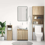 Bathroom Cabinet Sonoma Oak 60x33x60 cm Engineered Wood