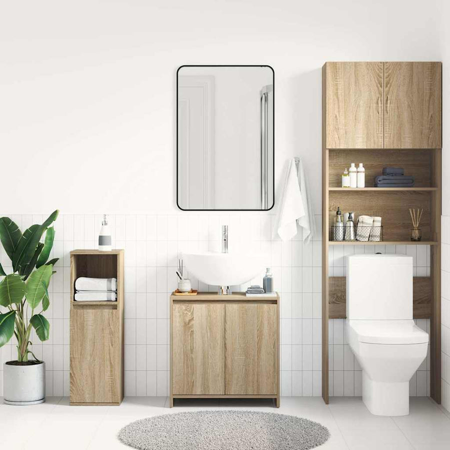 Bathroom Cabinet Sonoma Oak 60x33x60 cm Engineered Wood
