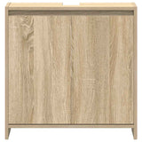 Bathroom Cabinet Sonoma Oak 60x33x61 cm Engineered Wood - Rear View